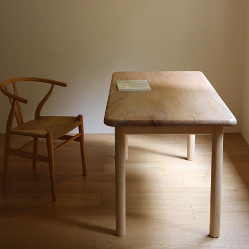 Ding-Dong table (느티나무 우드슬랩 테이블)